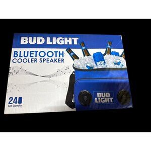 Bud Light Portable Soft Travel Cooler with Built in Bluetooth Speaker New in Box